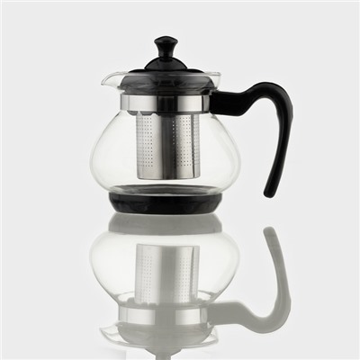 Чайник заварочный «Мелодия», 750 мл, с металлическим ситом, стекло, МИКС