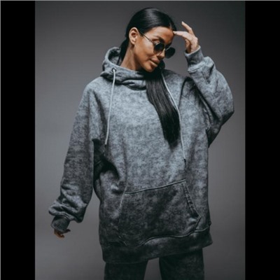 Худи женское Ваниль (Светло-серый варёнка)