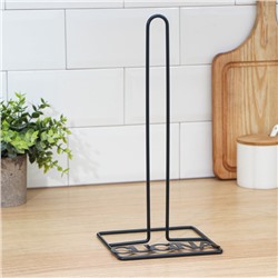 Держатель для бумажных полотенец настольный Доляна, 13.5×15.5×29 см, чёрный