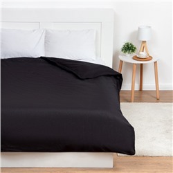 Пододеяльник 1.5-спальный «Этель», 145×215 см, чёрный, поплин