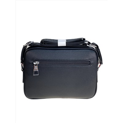 Сумка мужская из искусственной кожи, цвет черный