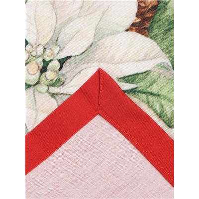 Набор новогодних салфеток «Этель. Рождественский венок», 40×40 см - 4 шт., 100% хлопок, саржа 190 г/м²