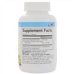 Eclectic Institute, Пальма сиреноя, 600 мг, 240 растительных капсул без ГМО