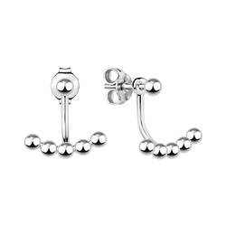 Серьги из серебра без вставки, Л-12227