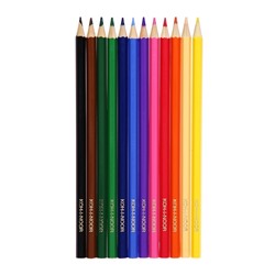 Карандаши 12 цветов, K-I-N 3552 Racoon, шестигранные, картонная упаковка