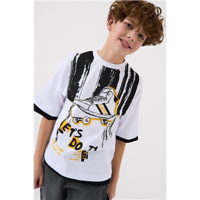 Фуфайка трикотажная для мальчиков (футболка) PLAYTODAY, 1240290