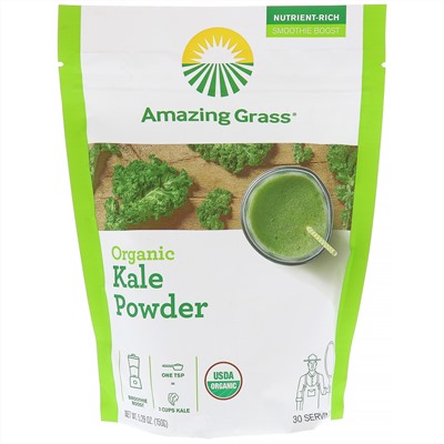 Amazing Grass, Органический порошок кудрявой капусты, 5,29 унции (150 г)
