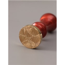 Печать для сургуча с пластиковой ручкой «Цветок веер», 6.3×2.5×2.5 см