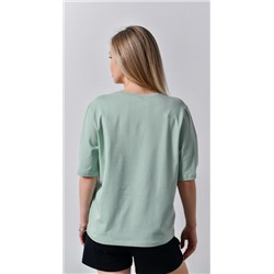 Фуфайка (футболка) Гретта-2 (Светло-зеленый)