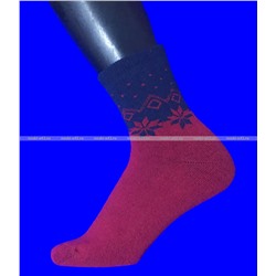 Зувей носки женские внутри махра с рисунком арт. 2531