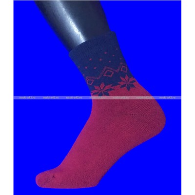 Зувей носки женские внутри махра с рисунком арт. 2531