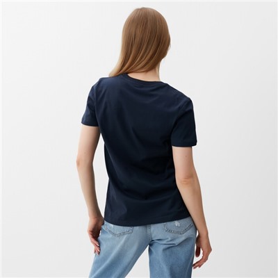 Футболка женская, цвет тёмно-серый, размер 46