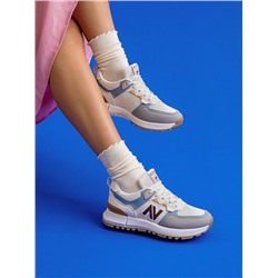 AG022-050 бел Кроссовки женские (36-41)/10