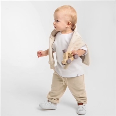 Штанишки детские MINAKU: Basic Line BABY, рост 62-68 см, бежевые