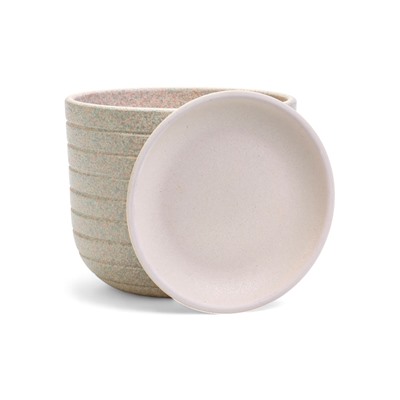 Горшок для цветов «Пряности», 1.6 л, d=15.5 см, h=12.5 см, керамический, с поддоном, белый