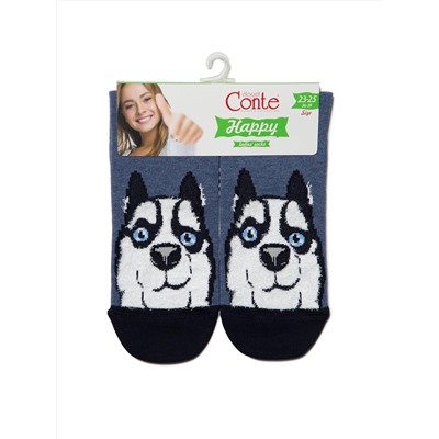 Conte elegant Носки HAPPY с пушистым рисунком "Хаски"