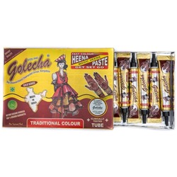 Golecha Хна в трубе Golecha (10 в упаковке), коричневый цвет