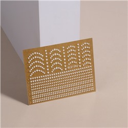 Наклейки для ногтей «Бусинка», белые