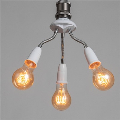 Светильник «Синди трио» Е27/(3хЕ27) 15 Вт белый 8×8×22 см BayerLux