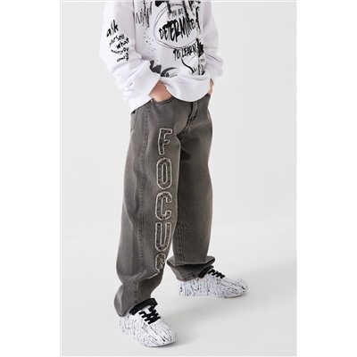 Брюки текстильные джинсовые для мальчиков PLAYTODAY, 1240613