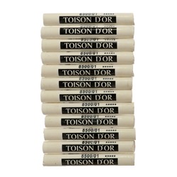 Набор пастели сухой Koh-I-Noor TOISON D`OR SOFT 8500, титановый белый, 12 штук в наборе