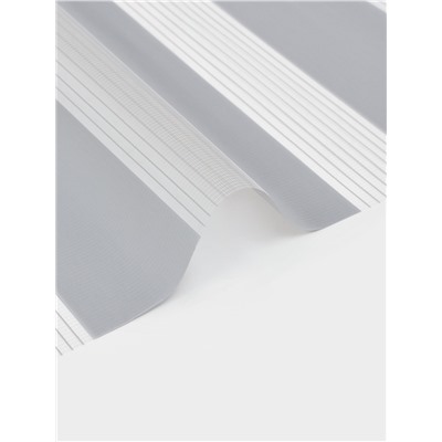 Штора рулонная 60×160 см «День и Ночь», по полотну 56×160 см, цвет стальной