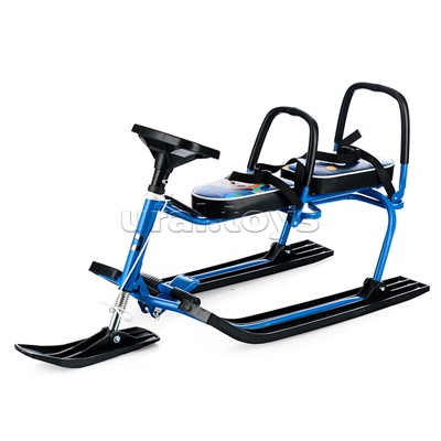 Игрушка Снегокат детский 503 "TWINS BABY" для двоих с двумя складными спинками (Галактика)