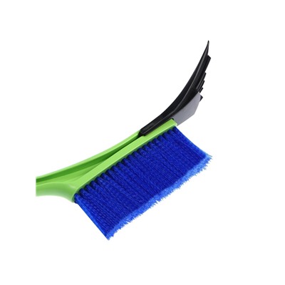 Щетка сметка, со скребком, Oktan, мягкая ручка, 54 см, зеленый