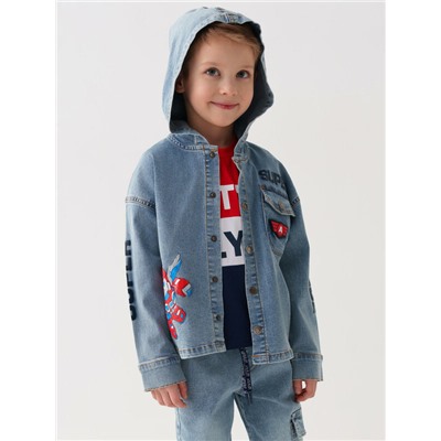 Куртка текстильная джинсовая для мальчиков