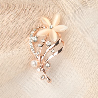 Брошь Пёрышки / 38B-9-20 /уп 912/