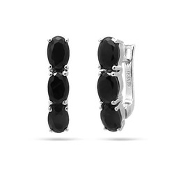 Серьги из серебра сапфир, Беренис