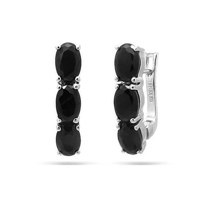 Серьги из серебра сапфир, Беренис