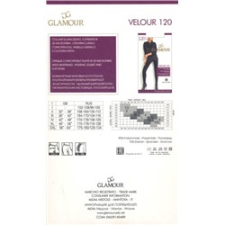 Колготки теплые, Glamour, Velour 120
