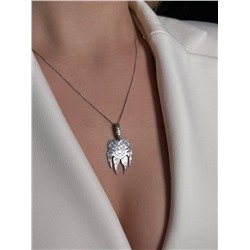 Подвеска-оберег из чернёного серебра - Лапа (Печать Велеса наделяет своего обладателя волчьей силой, выносливостью, упорством, храбростью, защищает от всех невзгод и болезней. Волчья лапа придаёт чело 925 пробы п026ч