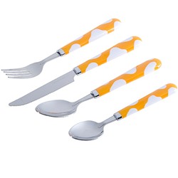 22491-4 Набор столовых приборов ОРАНЖЕВЫЙ 25пр МВ (х12)
