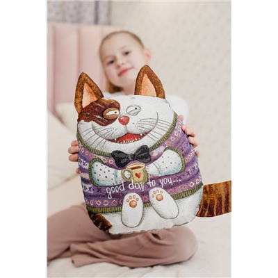 Подушка декоративная игрушка Мурзик 30*35 НАТАЛИ, 1092531