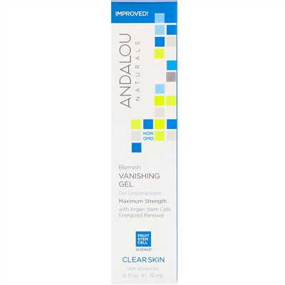 Andalou Naturals, гель для устранения несовершенств, максимальная сила, чистая кожа, 18 мл (6 жидких унций)