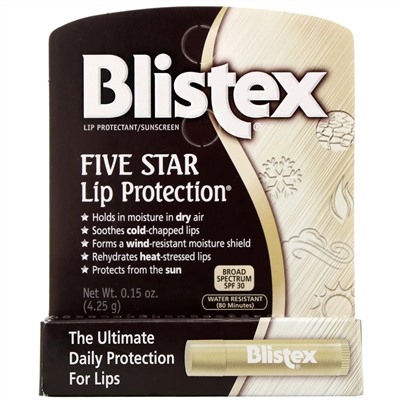 Blistex, Five Star Lip Protection, SPF 30, 4,25 г (15 унций)