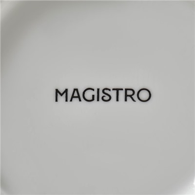 Салатник Magistro «Лакомка», 450 мл, d=15 см, фарфор, белый