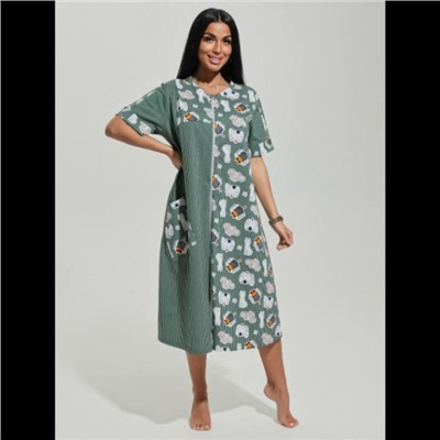 Халат Валерия (Полоса зеленая)