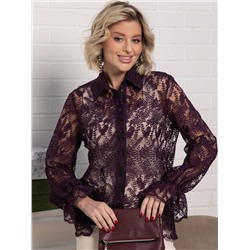 Блуза Изысканная (фиолетовая) Б15244-45М