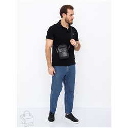 Сумка мужская кожаная 3131 black Fuzhiniao