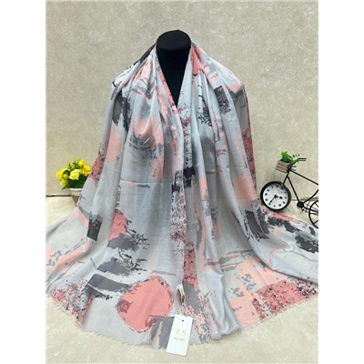 Легкий платок на голову и шею, мультицвет