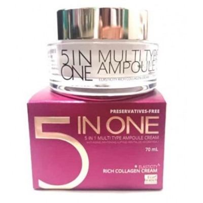 Eco Branch Ампульный крем с коллагеном 5в1 5 in One Multi Type Ampoule Rich Collagen Cream