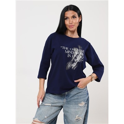 Фрактал - футболка чернильный