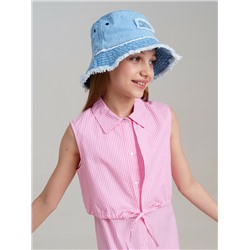 Панама текстильная для девочек