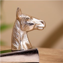 Стоппер дверной «Конь», 15×3.5×9 см, алюминий