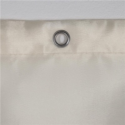 Штора для ванной SAVANNA «Классика», с люверсами, 180×180 см, полиэстер, бежевая