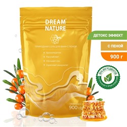 Соль для ванн с пеной Dream Nature, облепиха и мед, 900 г
