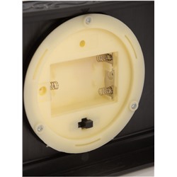 Светодиодная свеча в подсвечнике RISALUX «Дом со свечами», LED-ночник, 1.5 Вт, 3×ААА, 11×18×30 см